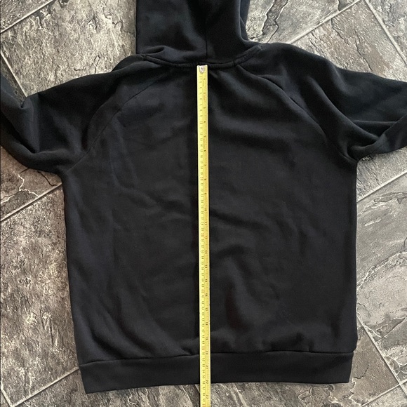 Women’s Black Hoodie with Laces Detail Grunge Whimsigoth Streetwear - Picture 7 of 7